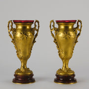Barbedienne Bronze Vases - Antique Bronze - Hickmet Fine Arts 