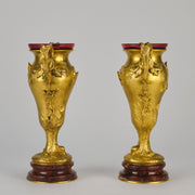 Barbedienne Bronze Vases - Antique Bronze - Hickmet Fine Arts 