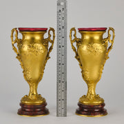Barbedienne Bronze Vases - Antique Bronze - Hickmet Fine Arts 