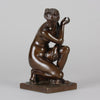 Ferdinand Barbedienne Bronze - Kneeling Venus - Antique Bronze - Hickmet Fine Arts 