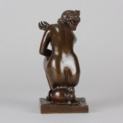 Ferdinand Barbedienne Bronze - Kneeling Venus - Antique Bronze - Hickmet Fine Arts 