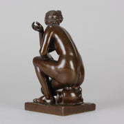 Ferdinand Barbedienne Bronze - Kneeling Venus - Antique Bronze - Hickmet Fine Arts 