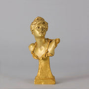 Art Nouveau Bust - Louis Ernest Barrias - Antique Bronze - Bronze statues for sale - Bronze sculptures for sale - Antique bronze statues - Hickmet Fine Arts