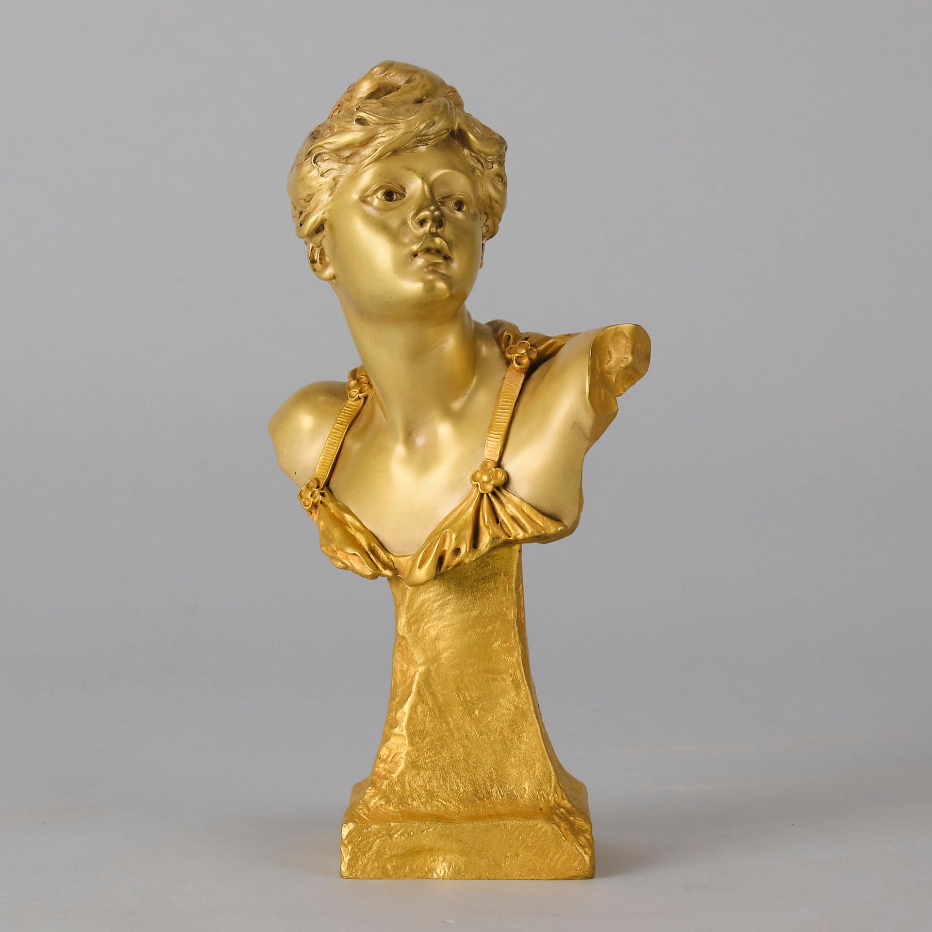 Art Nouveau Bust - Louis Ernest Barrias - Antique Bronze - Bronze statues for sale - Bronze sculptures for sale - Antique bronze statues - Hickmet Fine Arts