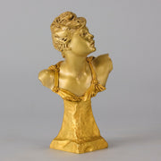 Art Nouveau Bust - Louis Ernest Barrias - Antique Bronze - Bronze statues for sale - Bronze sculptures for sale - Antique bronze statues - Hickmet Fine Arts