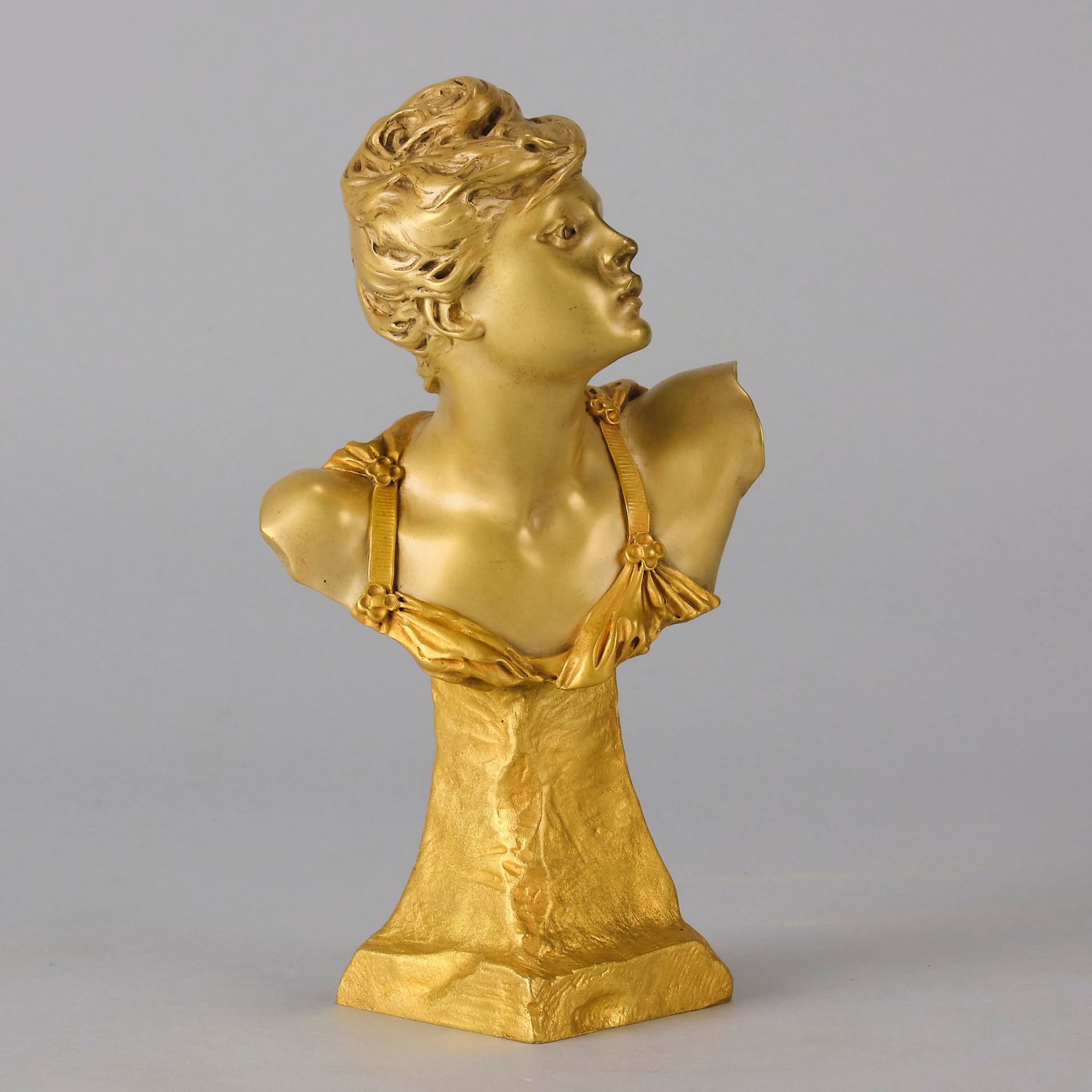 Art Nouveau Bust - Louis Ernest Barrias - Antique Bronze - Bronze statues for sale - Bronze sculptures for sale - Antique bronze statues - Hickmet Fine Arts