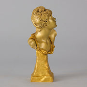 Art Nouveau Bust - Louis Ernest Barrias - Antique Bronze - Bronze statues for sale - Bronze sculptures for sale - Antique bronze statues - Hickmet Fine Arts