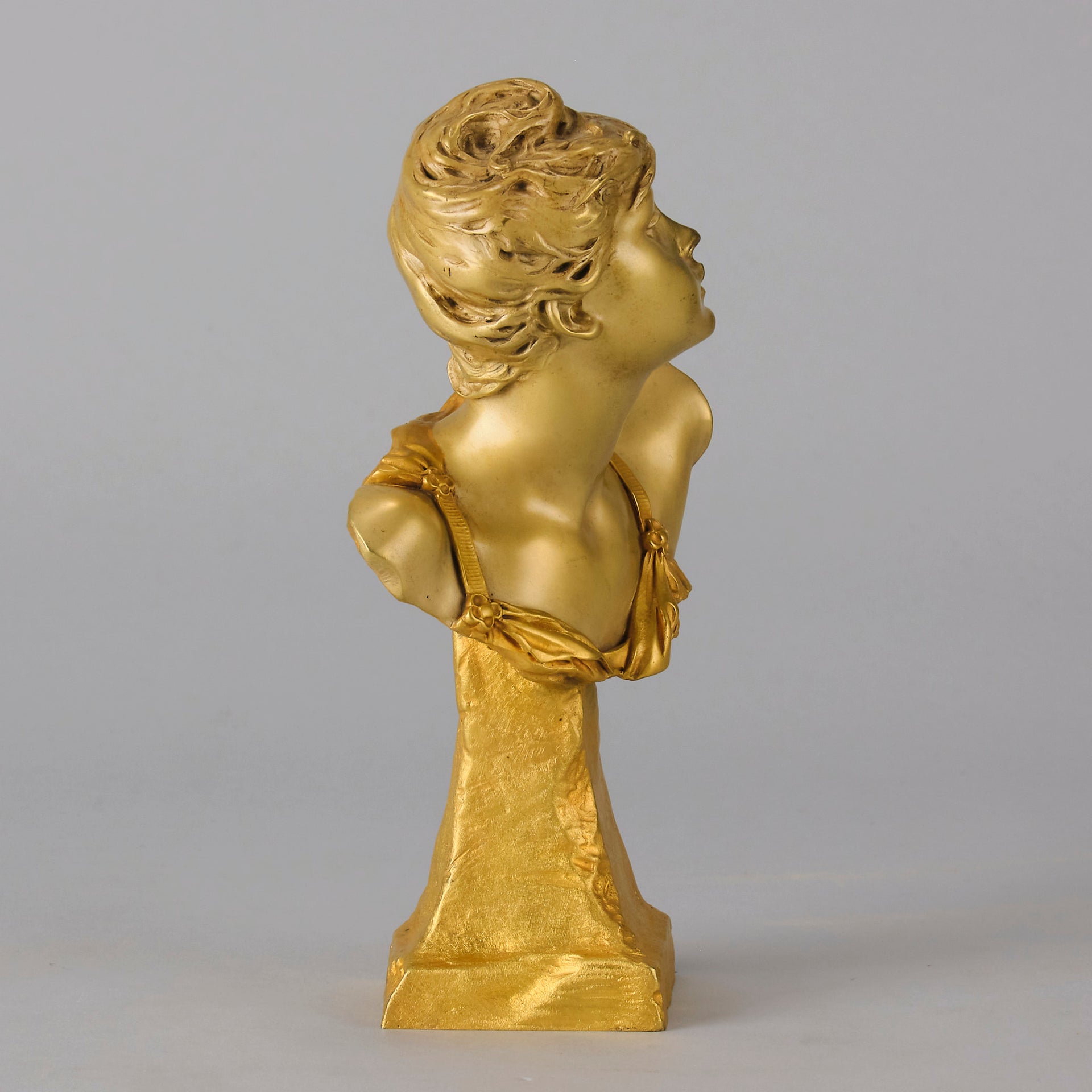 Art Nouveau Bust - Louis Ernest Barrias - Antique Bronze - Bronze statues for sale - Bronze sculptures for sale - Antique bronze statues - Hickmet Fine Arts