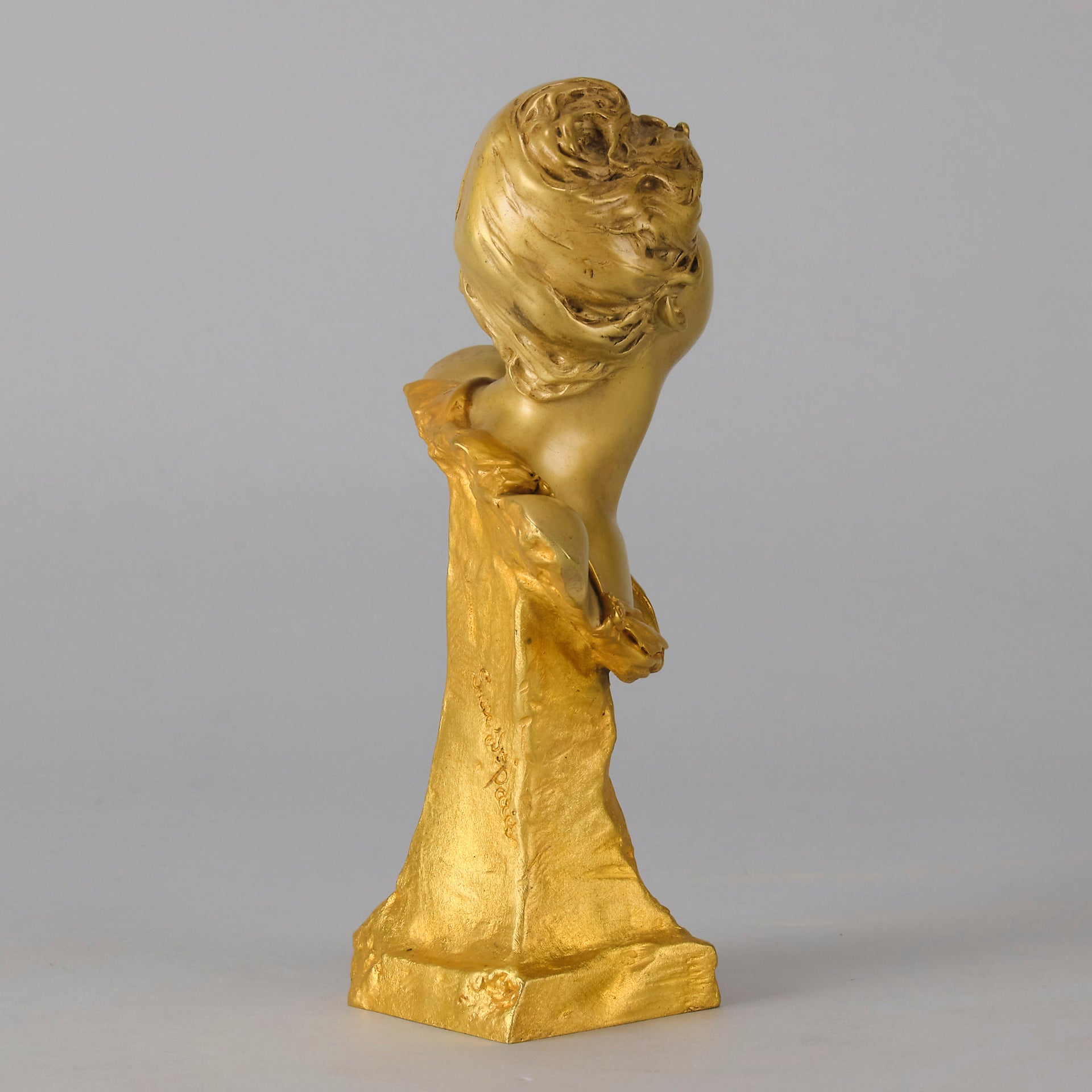 Art Nouveau Bust - Louis Ernest Barrias - Antique Bronze - Bronze statues for sale - Bronze sculptures for sale - Antique bronze statues - Hickmet Fine Arts