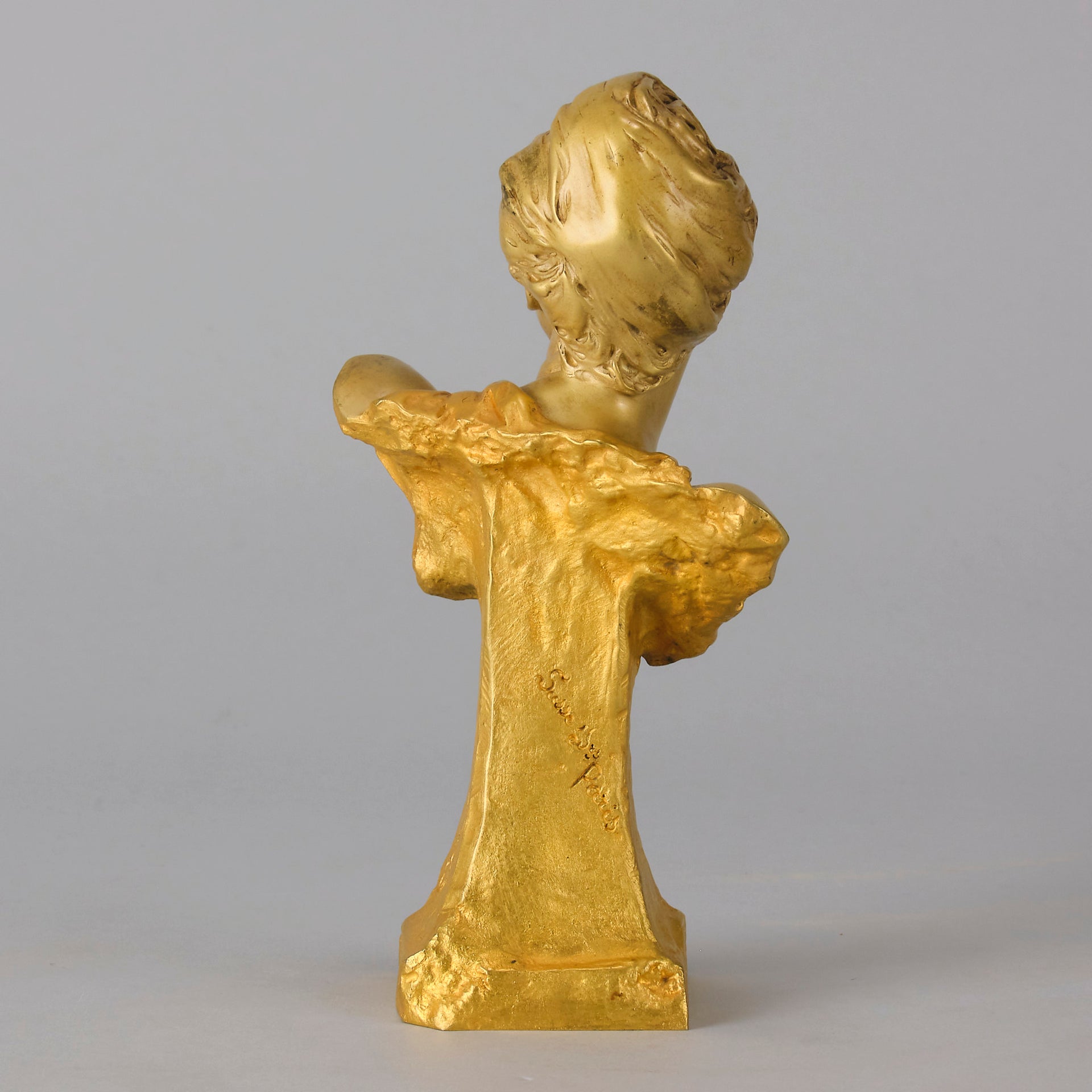 Art Nouveau Bust - Louis Ernest Barrias - Antique Bronze - Bronze statues for sale - Bronze sculptures for sale - Antique bronze statues - Hickmet Fine Arts