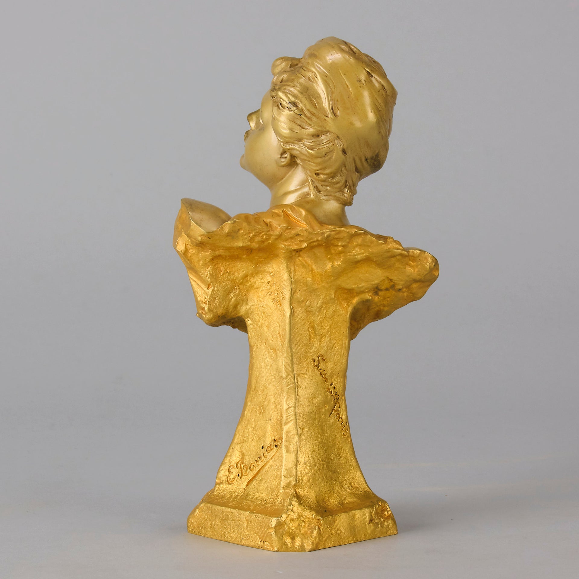 Art Nouveau Bust - Louis Ernest Barrias - Antique Bronze - Bronze statues for sale - Bronze sculptures for sale - Antique bronze statues - Hickmet Fine Arts