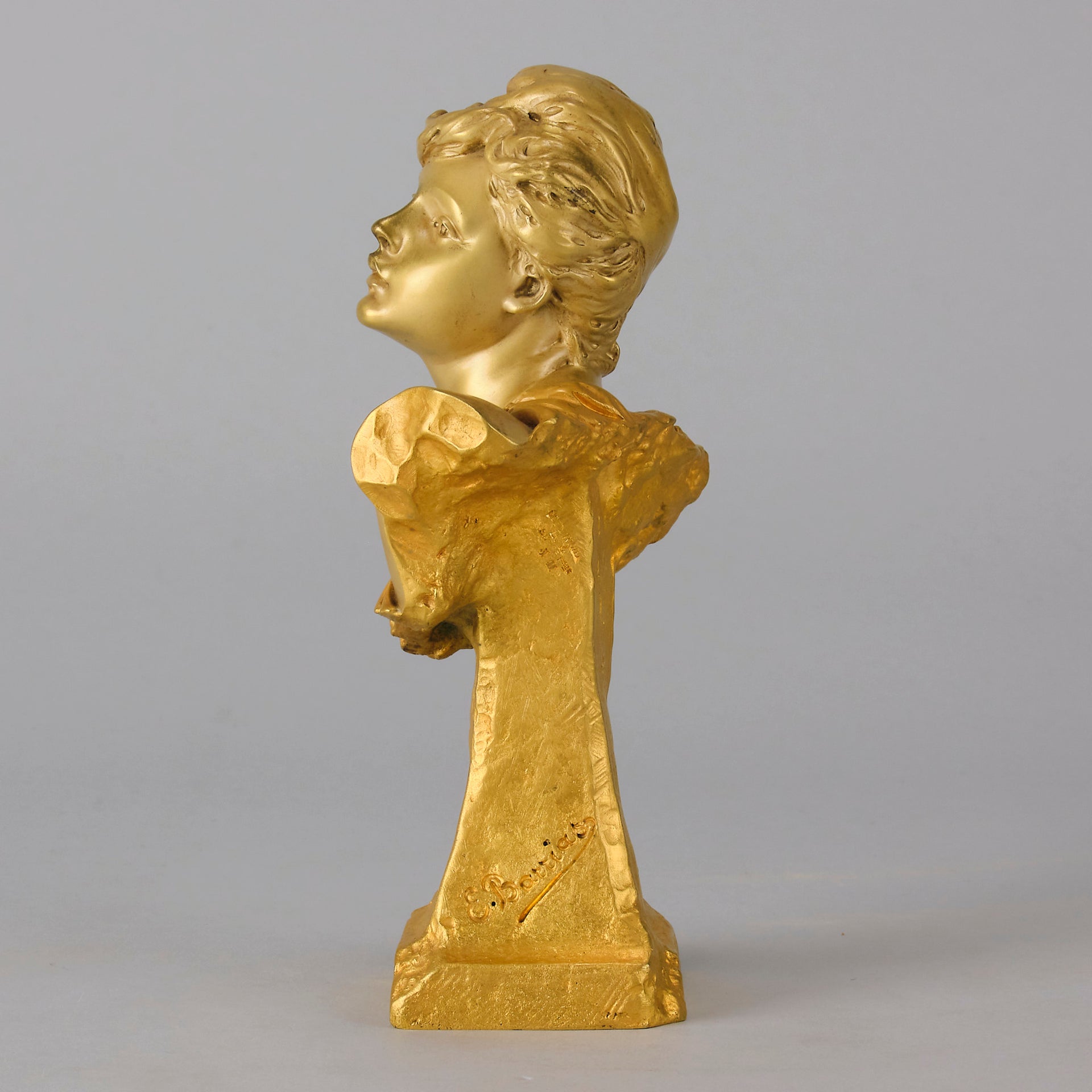 Art Nouveau Bust - Louis Ernest Barrias - Antique Bronze - Bronze statues for sale - Bronze sculptures for sale - Antique bronze statues - Hickmet Fine Arts