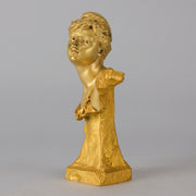 Art Nouveau Bust - Louis Ernest Barrias - Antique Bronze - Bronze statues for sale - Bronze sculptures for sale - Antique bronze statues - Hickmet Fine Arts