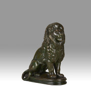 Barye Bronze Lion - Animaliers - Antique Bronze - Hickmet Fine Arts