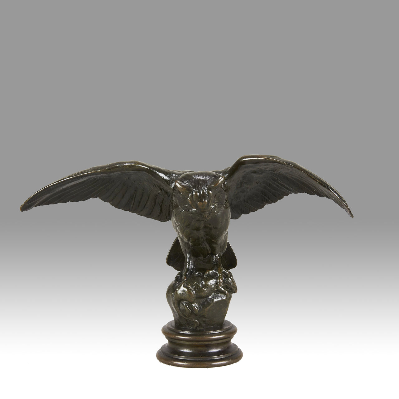 Barye bronze owl