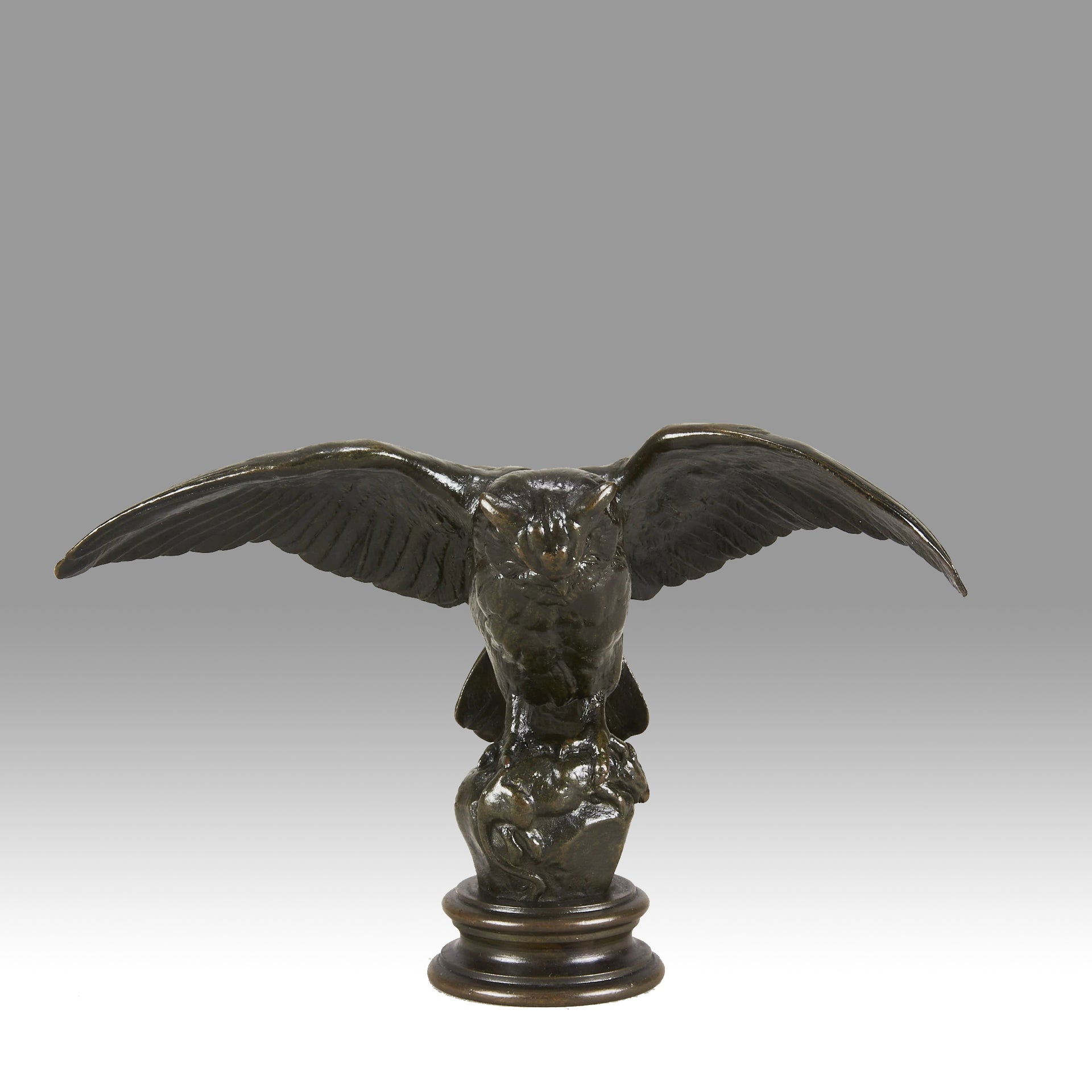 Barye bronze owl