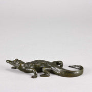 Barye Crocodile - Antoine L Barye Animalier Bronze - Hickmet Fine Arts