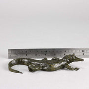 Barye Crocodile - Antoine L Barye Animalier Bronze - Hickmet Fine Arts