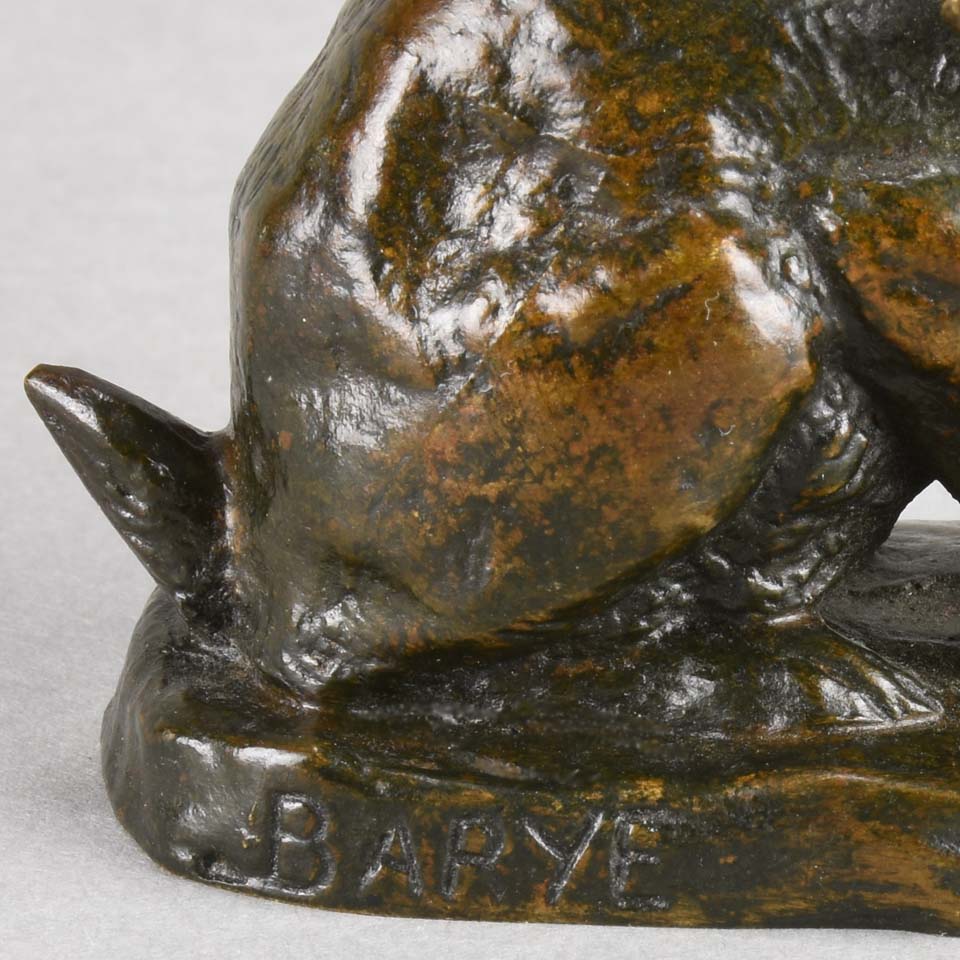 Barye Hare - Animalier Bronze by Antoine Barye - Hickmet Fine Arts