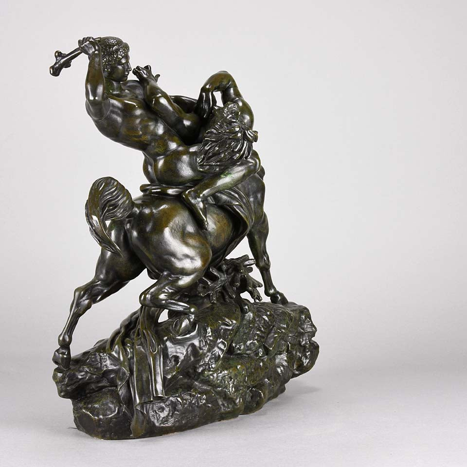 Barye Theseus & Minotaur - Antoine Louis Barye - Hickmet Fine Arts