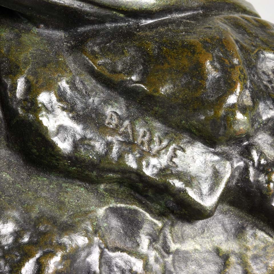 Barye Theseus & Minotaur - Antoine Louis Barye - Hickmet Fine Arts