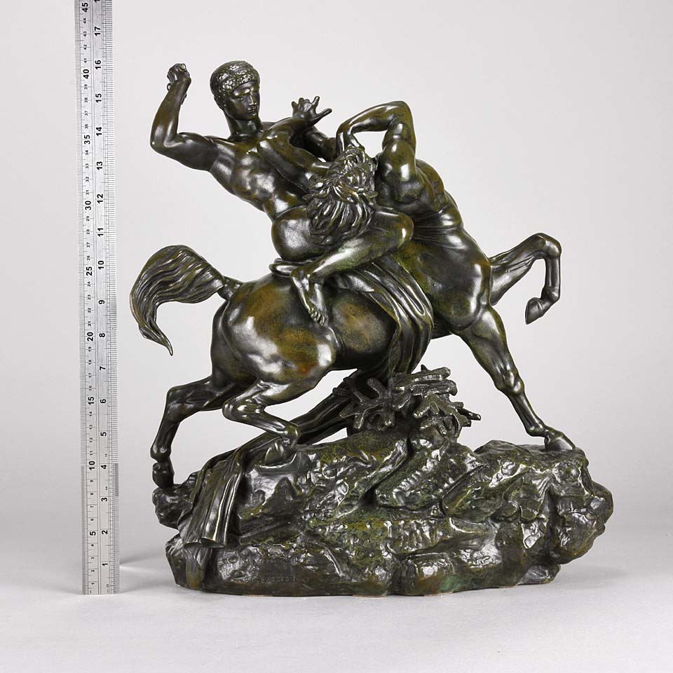 Barye Theseus & Minotaur - Antoine Louis Barye - Hickmet Fine Arts
