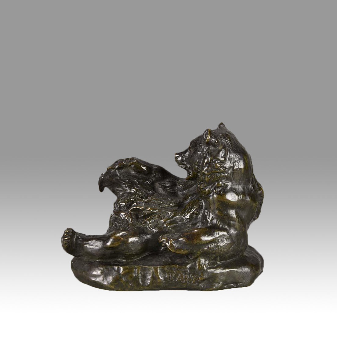 "Ours Assis No 2" by A L Barye