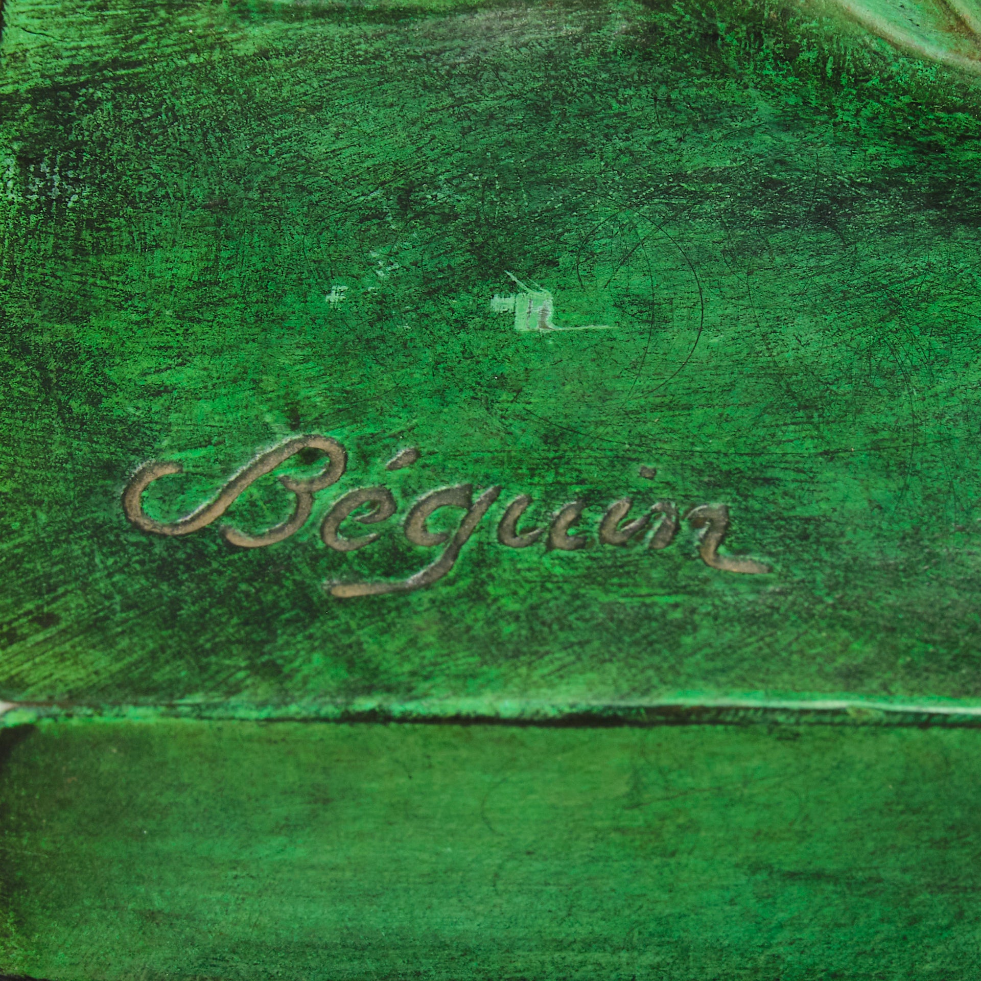 Femme Allongée early 20th Century French Art Deco bronze figure of a resting beauty reclining on a day bed with a shawl delicately draped over her by Gaston Béguin - Hickmet Fine Arts 