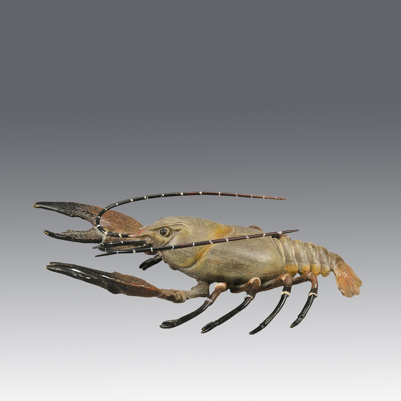 Lobster  - Bergman Bronze - A fabulous early 20th Century Austrian bronze study of a lobster - Hickmet Fine Arts