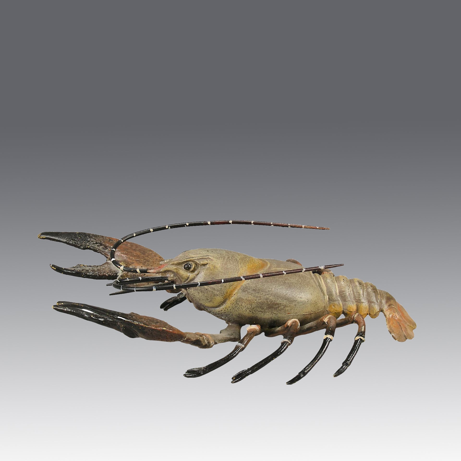 Lobster  - Bergman Bronze - A fabulous early 20th Century Austrian bronze study of a lobster - Hickmet Fine Arts