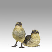 Franz Bergman Chicks - Austrian Bronze Study - Hickmet Fine Arts