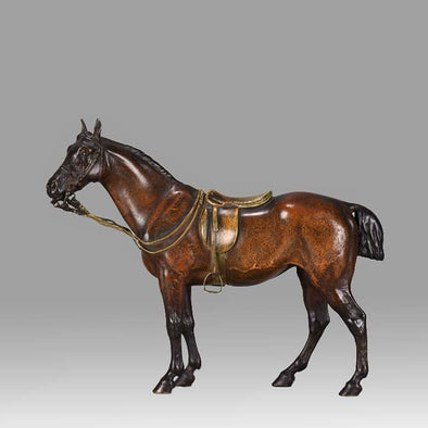 'Saddled Horse' by Franz Bergman