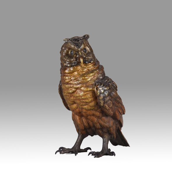 "Standing Owl" by Franz Bergman