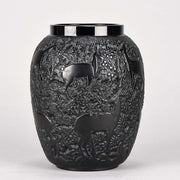 “Biches” glass vase by Lalique