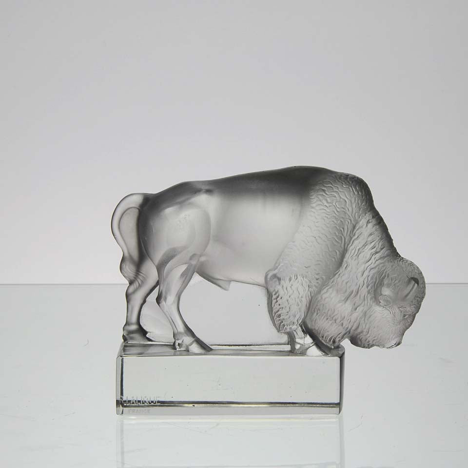 René Lalique "Bison" Paperweight
