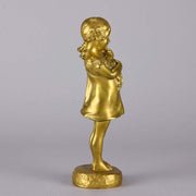 Suzanne Bizard Bronze - Flower Girl Bronze Girl - Hickmet Fine Arts