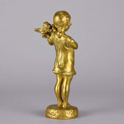 Suzanne Bizard Bronze - Flower Girl Bronze Girl - Hickmet Fine Arts