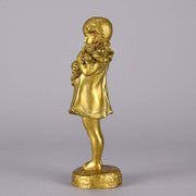 Suzanne Bizard Bronze - Flower Girl Bronze Girl - Hickmet Fine Arts