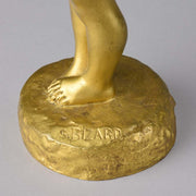 Suzanne Bizard Bronze - Flower Girl Bronze Girl - Hickmet Fine Arts