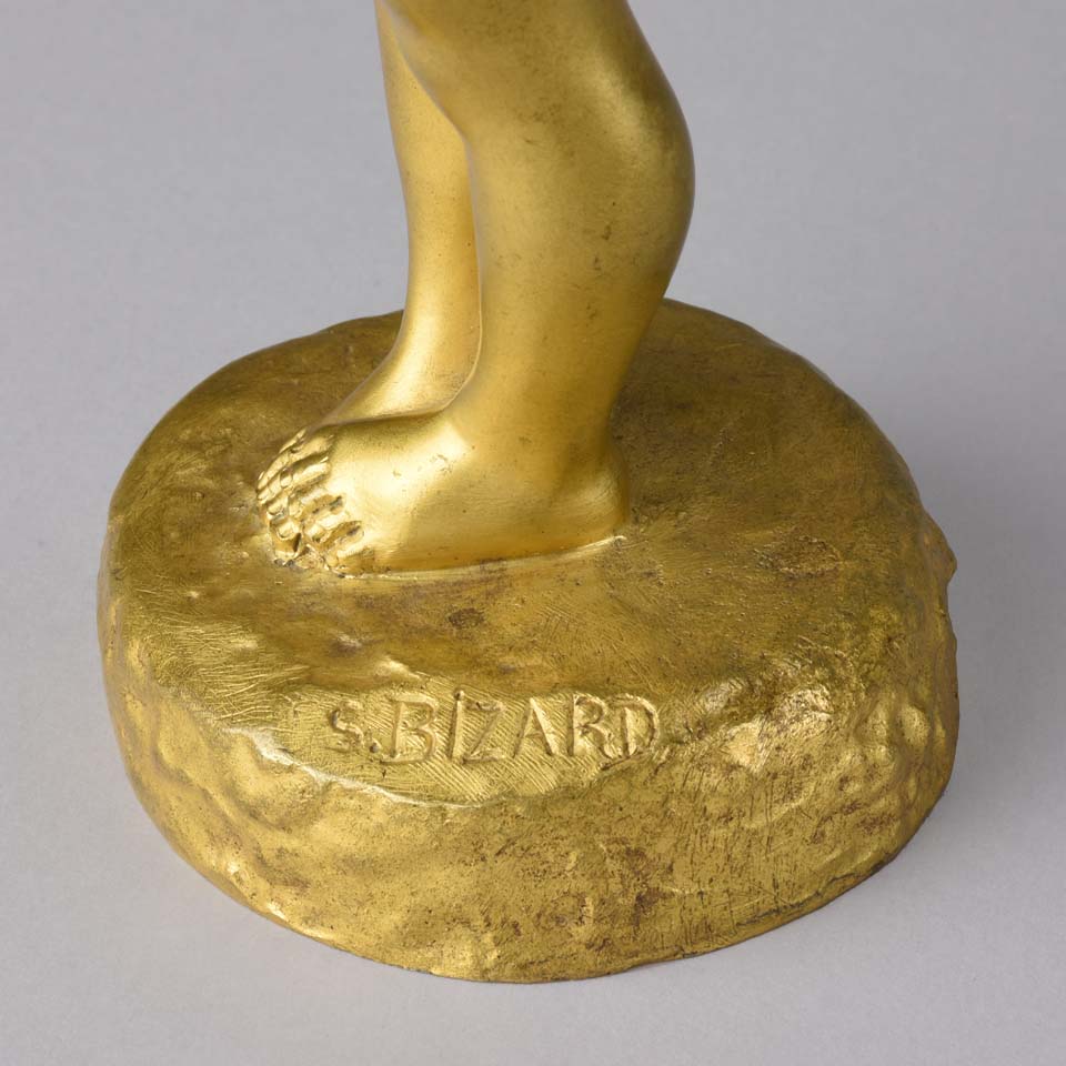 Suzanne Bizard Bronze - Flower Girl Bronze Girl - Hickmet Fine Arts