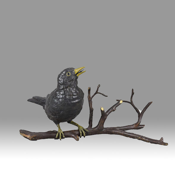 "Bird on Branch" by Franz Bergman