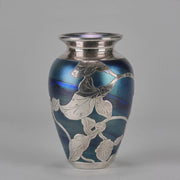 Iridescent Blue Silvered Vase - Loetz Vase - Loetz Glass - Art Nouveau Glass - Hickmet Fine Arts