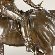 Bonheur bronze horse and jockey
