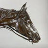 Bonheur bronze horse and jockey