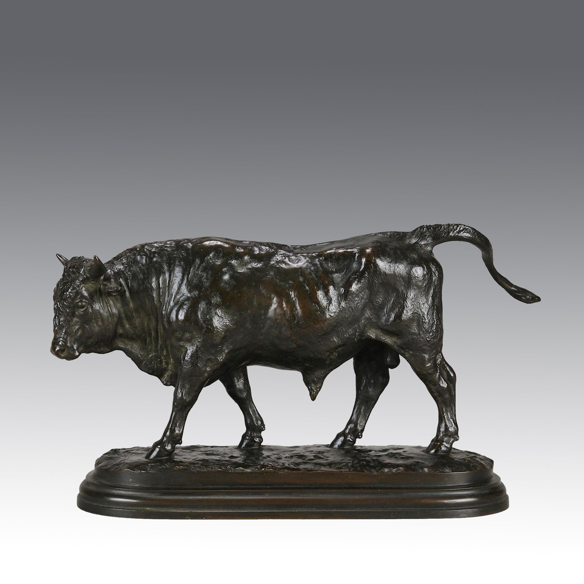 Antique Bronze - Taureau Debout - Rosa Bonheur - Bronze statues for sale - Bronze sculptures for sale - Antique bronze statues - Hickmet Fine Arts