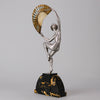 Marcel Bourain - Fan Dancer - Art deco figurines - Art Deco Sculpture - Art Deco Bronze Figurines - Art Deco Bronze Lady - Hickmet Fine Arts