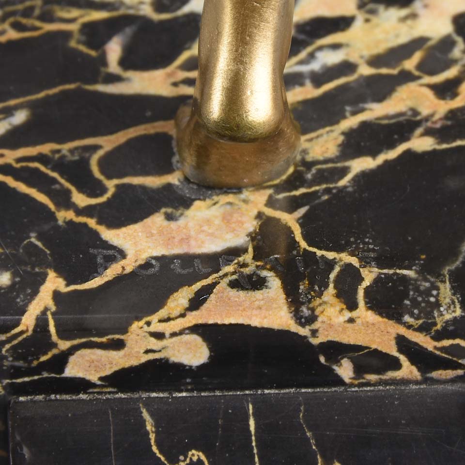 Bouraine Bronze Figure - Dancer with Fan - Hickmet Fine Arts 