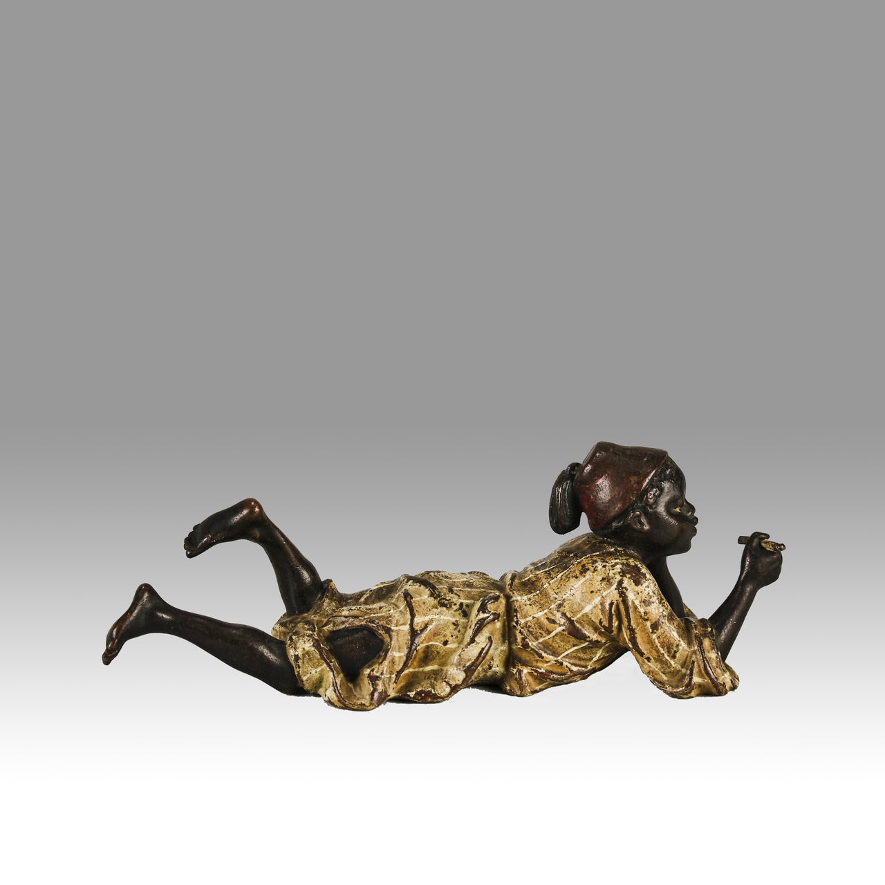 Bergman Reclining Boy - Antique Bronze - Hickmet Fine Arts