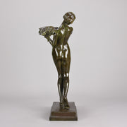  Harold Brownsword Art Deco Bronze Sculpture - Young Woman - Hickmet Fine Arts 