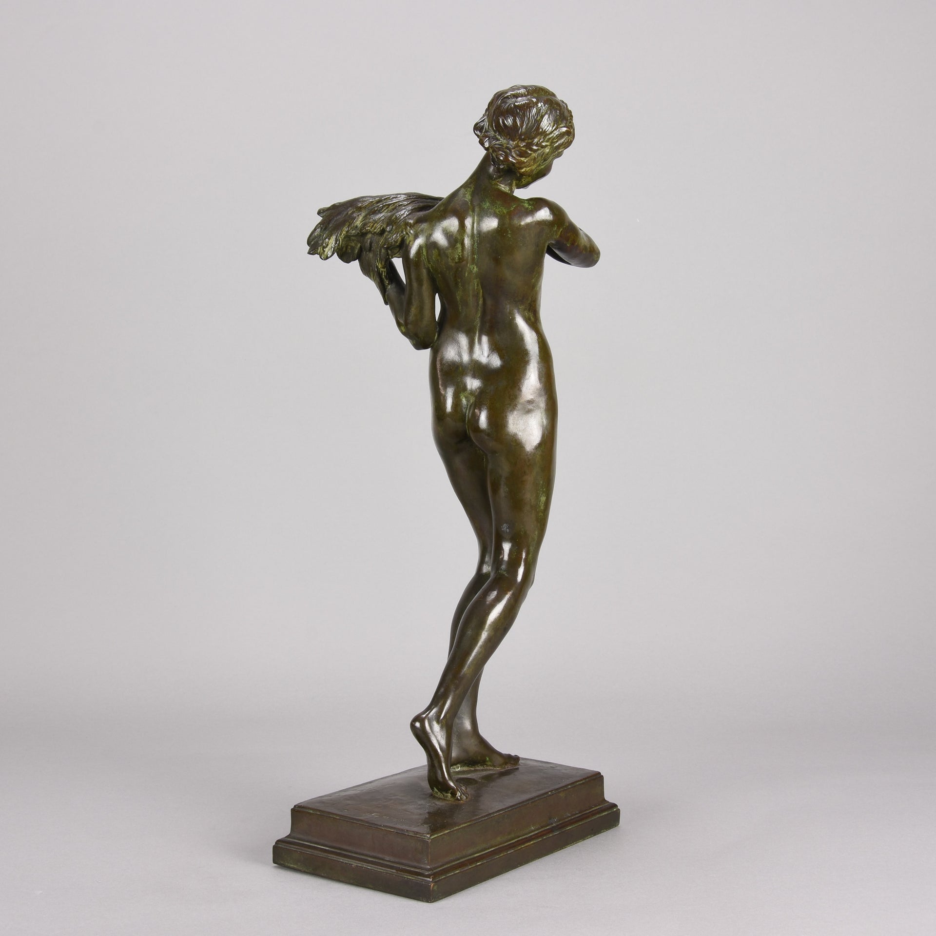  Harold Brownsword Art Deco Bronze Sculpture - Young Woman - Hickmet Fine Arts 